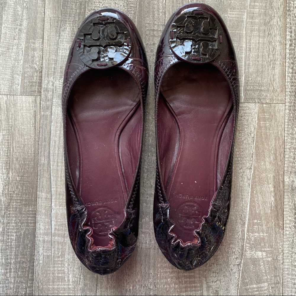 Tory Burch Plum Ballet Flats